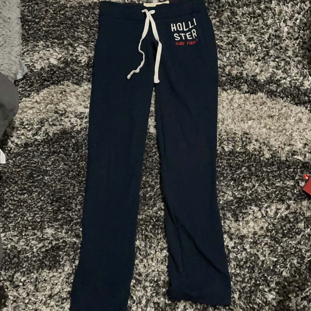 Girls Low-rise Hollister Navy Blue Sweatpants